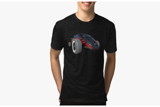 Classic cars printed on Classic tee shirts